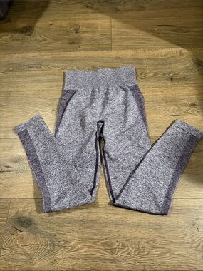 Gymshark Heathered Purple High-Waist Leggings size small